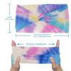1 Pack Tie Dyeing Art Elastic Soft Fabric Non-Slip Women's Fashion Headbands - Soft, Wide, and Stylish for All Occasions view 3