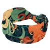 1 Pack Octopus Art Elastic Soft Fabric Non-Slip Women's Fashion Headbands - Soft, Wide, and Stylish for All Occasions view 1
