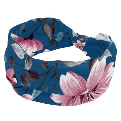 1 Pack Leaf Art Elastic Soft Fabric Non-Slip Women's Fashion Headbands - Soft, Wide, and Stylish for All Occasions