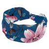 1 Pack Leaf Art Elastic Soft Fabric Non-Slip Women's Fashion Headbands - Soft, Wide, and Stylish for All Occasions view 1