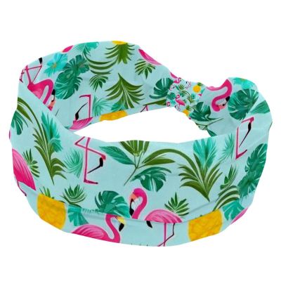 1 Pack Colorful Art Leaves Elastic Soft Fabric Non-Slip Women's Fashion Headbands - Soft, Wide, and Stylish for All Occasions