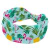 1 Pack Colorful Art Leaves Elastic Soft Fabric Non-Slip Women's Fashion Headbands - Soft, Wide, and Stylish for All Occasions view 1