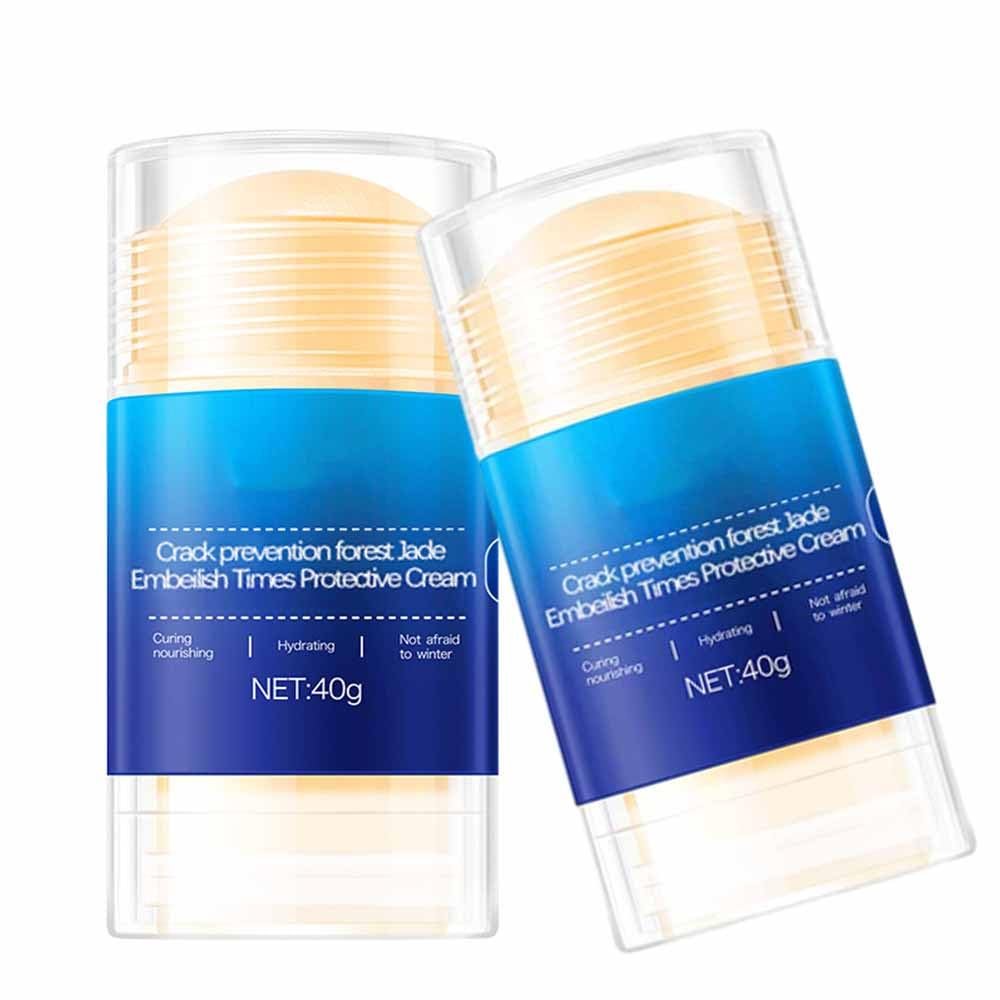 Crack Feet Prevention Stick, Heel Cream For Dry Cracked Feet, Foot Care Cream Moisturizing Foot Balm, Remove Dead Skin And Softening Dry Skin (Blue*2)