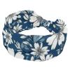 1 Pack Headbands for Women Non Slip Elastic Sports Hair Bands for Women, Soft Cloth Headband for Workout Yoga Fashion Hair Accessories,Aesthetic Art Flower view 1