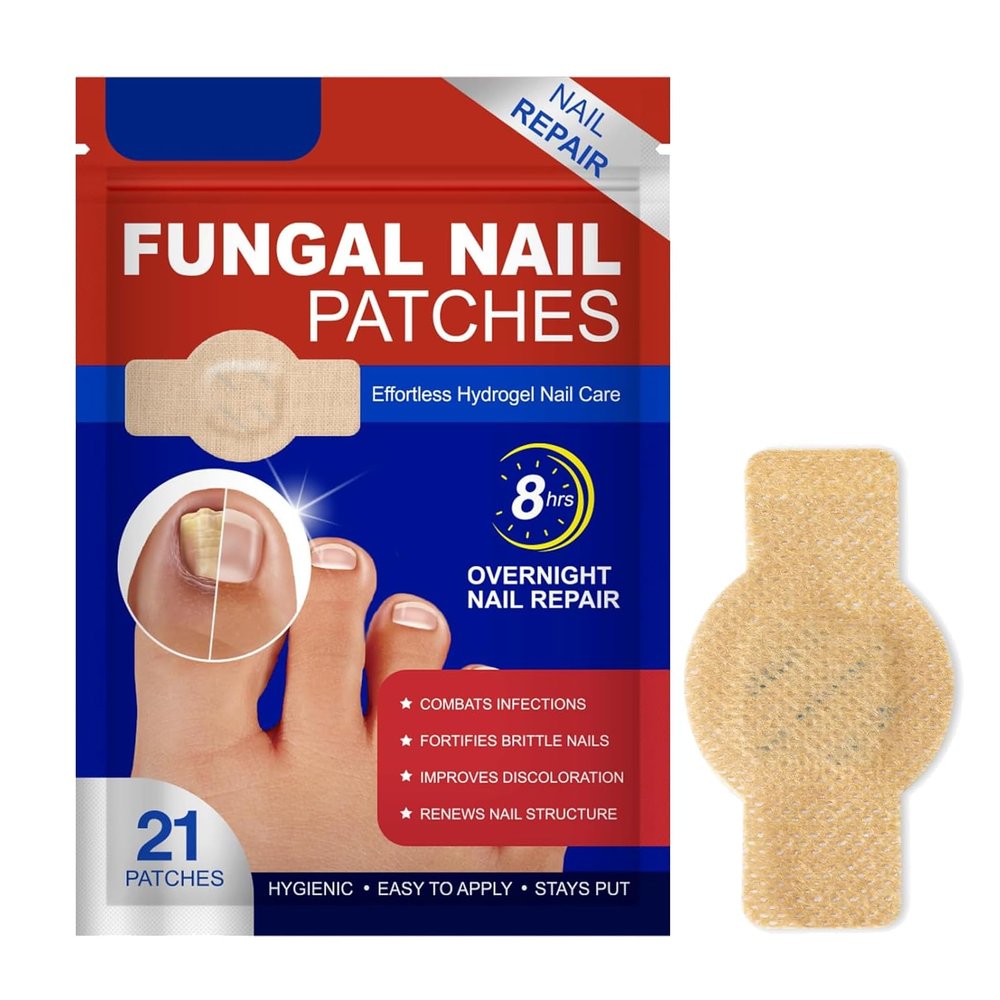 Fungal Nail Patches, Nail patches for toenails, Overnight Toe Nails Treatments for Damaged Foot Nails Repair and Care, Safe for Sensitive Skin, Easy to Apply (1)