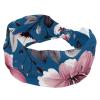 1 Pack Wide Headbands For Women Elastic Headband Leaf Art Head Bands Women's Hair Band Turban Workout Soft Sweat Hairband Accessories view 1