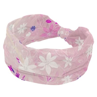 1 Pack Wide Headbands For Women Elastic Headband Aesthetic Art Flower Head Bands Women's Hair Band Turban Workout Soft Sweat Hairband Accessories