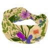 1 Pack Headbands for Women Non Slip Elastic Sports Hair Bands for Women, Soft Cloth Headband for Workout Yoga Fashion Hair Accessories,Aesthetic Art Flower view 1