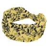 1 Pack Colorful Art Leaves Elastic Soft Fabric Non-Slip Women's Fashion Headbands - Soft, Wide, and Stylish for All Occasions view 1