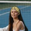 1 Pack Colorful Art Leaves Elastic Soft Fabric Non-Slip Women's Fashion Headbands - Soft, Wide, and Stylish for All Occasions view 2