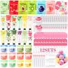 132 PCS Spa Party Supplies, Spa Party Favors Include Face Masks Skincare, Hand Cream, Lip Balm, Under Eye Patches, Lip Mask and Foot Bath Bombs, Spa Birthday Sleepover Party Supplies view 1