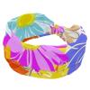 1 Pack Headbands for Women Non Slip Elastic Sports Hair Bands for Women, Soft Cloth Headband for Workout Yoga Fashion Hair Accessories,Aesthetic Art Flower view 1