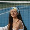1 Pack Headbands for Women Non Slip Elastic Sports Hair Bands for Women, Soft Cloth Headband for Workout Yoga Fashion Hair Accessories,Aesthetic Art Flower view 2