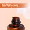QUUPY 2Pcs 120ML/4OZ Amber Plastic Lotion Pump Bottle Empty Refillable Makeup Dispenser Container With Press Pump for Essential Oil Cream Lotion view 3