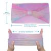 1 Pack Wide Headbands For Women Elastic Headband Tie Dyeing Art Head Bands Women's Hair Band Turban Workout Soft Sweat Hairband Accessories view 3