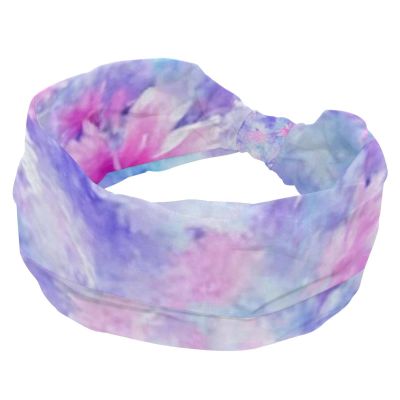 1 Pack Headbands for Women Non Slip Elastic Sports Hair Bands for Women, Soft Cloth Headband for Workout Yoga Fashion Hair Accessories,Tie Dyeing Art
