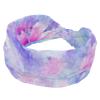 1 Pack Headbands for Women Non Slip Elastic Sports Hair Bands for Women, Soft Cloth Headband for Workout Yoga Fashion Hair Accessories,Tie Dyeing Art view 1