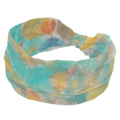 1 Pack Tie Dyeing Art Elastic Soft Fabric Non-Slip Women's Fashion Headbands - Soft, Wide, and Stylish for All Occasions