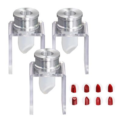 3Pcs 12.1mm Silicone DIY Lipstick Mold Lip Balm Maker Kit Empty Filling Tube Balm Maker for Making Lipstick