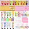 100Pcs Spa Party Supplies for Girls,Spa Party Favors Skincare Fruit Face Masks,Lip Masks,Under Eye Patches,Hand Cream,Lip Balm,Thank You Gifts Bulk,Spa Birthday Sleepover Party Supplies for Women view 1