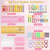 100Pcs Spa Party Supplies for Girls,Spa Party Favors Skincare Fruit Face Masks,Lip Masks,Under Eye Patches,Hand Cream,Lip Balm,Thank You Gifts Bulk,Spa Birthday Sleepover Party Supplies for Women view 2