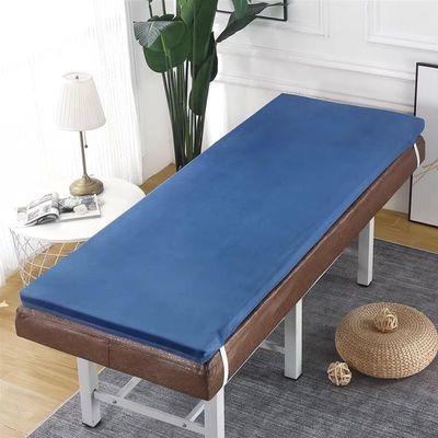 LDLCYCN Blue(s),180 * 60cm, Massage Bed Mattress Topper with Elastic Band Non Slip 5Cm Thick Spa Massage Table Pad Comfort Massage Accessories Protective Pad Lash Bed Cushion for Beauty Salon