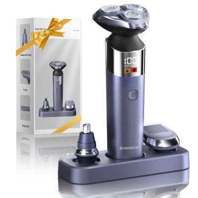 3 in 1 Electric Razor for Men,Cordless Electric Shaver,Men's Grooming kit for Beard,sideburn,Body Hair,Nose and Ear Hair,face,Waterproof,USB-C Charging,Men's Gift