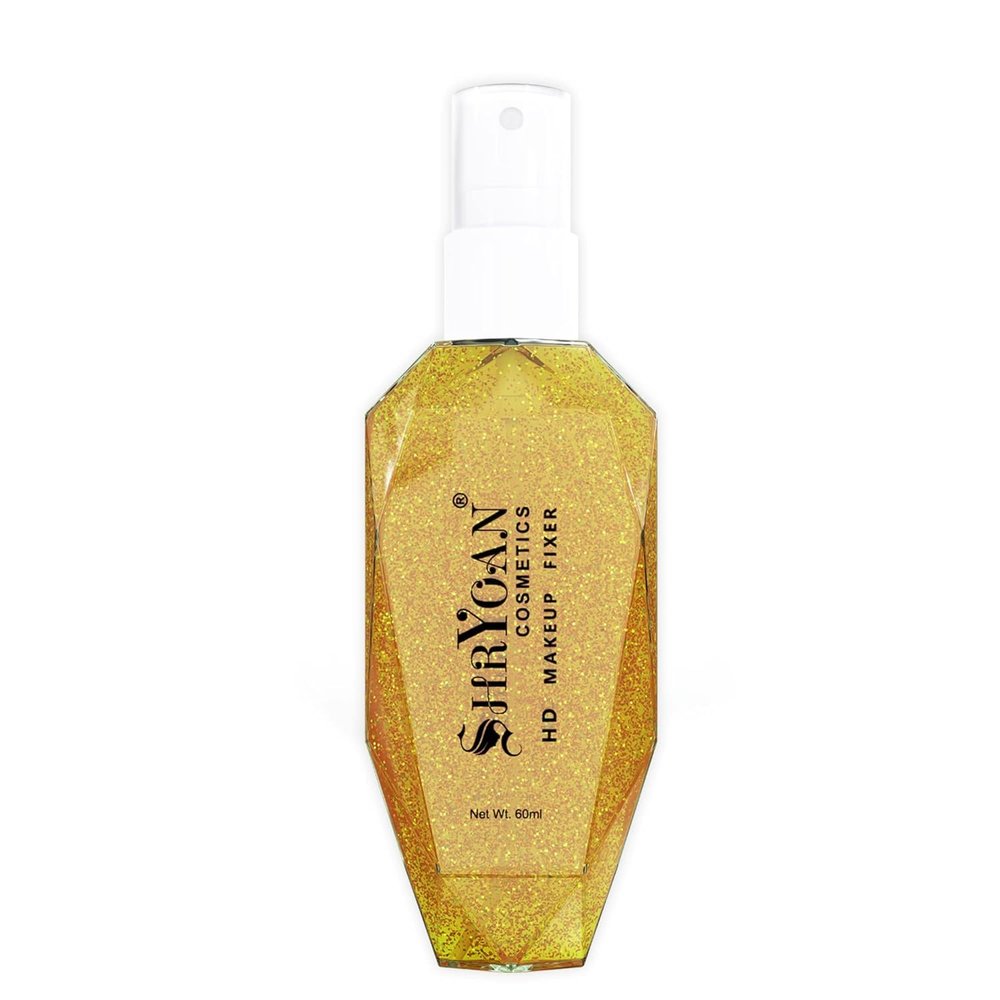 BEMT Makeup Fixer Spray  Micro-Finish Mist for a Smooth, Transparent Look | Lightweight, Quick-Dry Formula | Water-Based Setting Spray | 60ml (Golden)