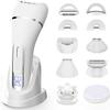 7-in-1 Bikini Trimmer for Women - Painless Electric Razors for Silk Skin, Body Hair Trimmer for Face Legs Underarms, Waterproof Wet & Dry Rechargeable Lady Shaver with USB Dock, IPX7, White view 1