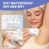 7-in-1 Bikini Trimmer for Women - Painless Electric Razors for Silk Skin, Body Hair Trimmer for Face Legs Underarms, Waterproof Wet & Dry Rechargeable Lady Shaver with USB Dock, IPX7, White view 4