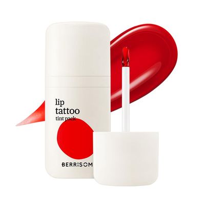 Berrisom Lip Tattoo Tint Pack 6g  Waterproof, PeelOff Lip Stain, SmudgeResistant & LongLasting Color, Hydrating LowIrritation Formula, 5 Color (Red Core)