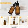 110 Pcs 1 Oz Glass Dropper Bottles with Black Caps for Essential Oils Perfumes Cosmetics and Travel Liquid Storage Featuring Funnels Droppers and Cleaning Brushes (Amber) view 4