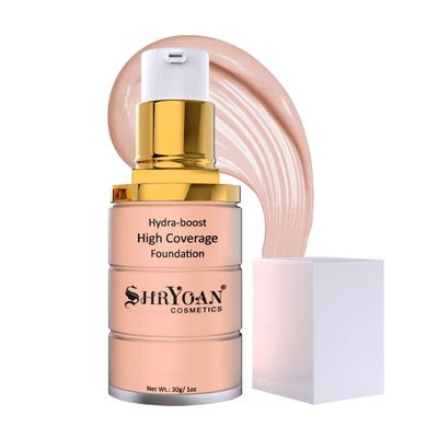 BEMT Full Coverage Foundation | Long-Wear Matte Finish Makeup with Lightweight Feel | 30g | Oil Control & Smooth Blend Formula for All Skin Types (Cream)