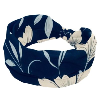 1 Pack Headbands for Women Non Slip Elastic Sports Hair Bands for Women, Soft Cloth Headband for Workout Yoga Fashion Hair Accessories,Leaf Art