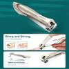 MR.GREEN 9-in-1 Manicure & Pedicure Set  Professional German Stainless Steel Nail Clippers Grooming Kit with Splash-Proof Nail Clipper & Genuine Leather Travel Case (Cognac Brown) view 3