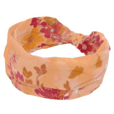 1 Pack Aesthetic Art Flower Elastic Soft Fabric Non-Slip Women's Fashion Headbands - Soft, Wide, and Stylish for All Occasions