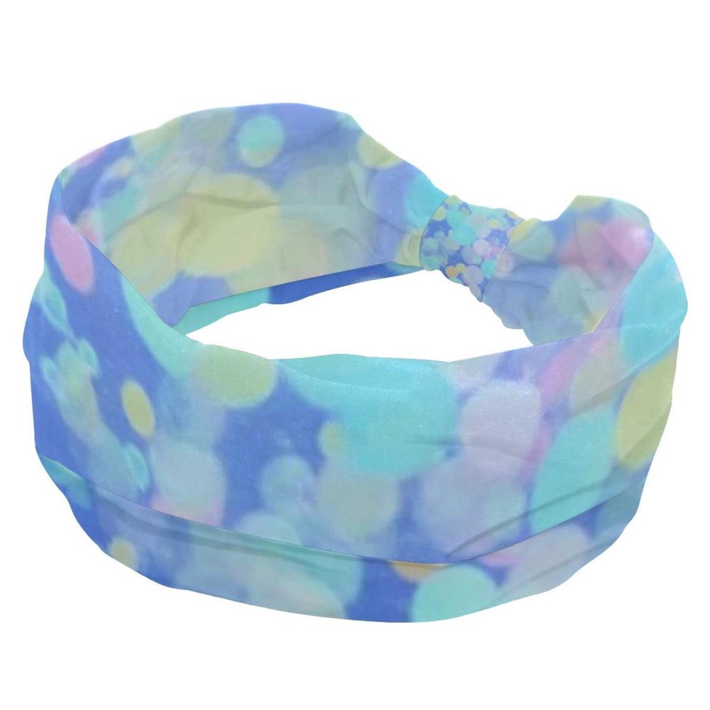1 Pack Wide Headbands For Women Elastic Headband Tie Dyeing Art Head Bands Women's Hair Band Turban Workout Soft Sweat Hairband Accessories