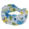 1 Pack Aesthetic Colored Flowers Elastic Soft Fabric Non-Slip Women's Fashion Headbands - Soft, Wide, and Stylish for All Occasions view 1