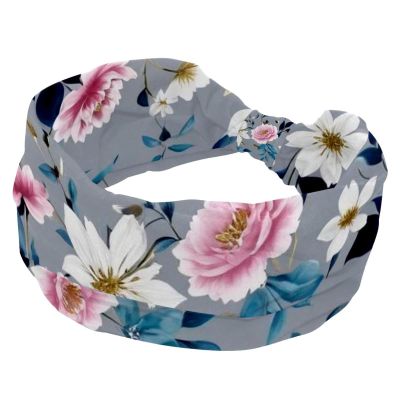 1 Pack Headbands for Women Non Slip Elastic Sports Hair Bands for Women, Soft Cloth Headband for Workout Yoga Fashion Hair Accessories,Leaf Art
