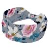 1 Pack Headbands for Women Non Slip Elastic Sports Hair Bands for Women, Soft Cloth Headband for Workout Yoga Fashion Hair Accessories,Leaf Art view 1