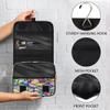 DXTKWL Toiletry Bag for Women Men, Geometric Iridescent Triangles Pattern Waterproof Travel Toiletry Bags with Hanging Hook, Portable Wash Makeup Cosmetic Bag view 4