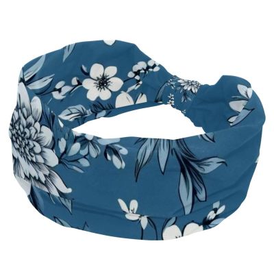 1 Pack Headbands for Women Non Slip Elastic Sports Hair Bands for Women, Soft Cloth Headband for Workout Yoga Fashion Hair Accessories,Aesthetic Art Flower