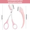 dermaplane razor for women face,2 PCS eyebrow razor facial hair removal for women face razors pink view 2