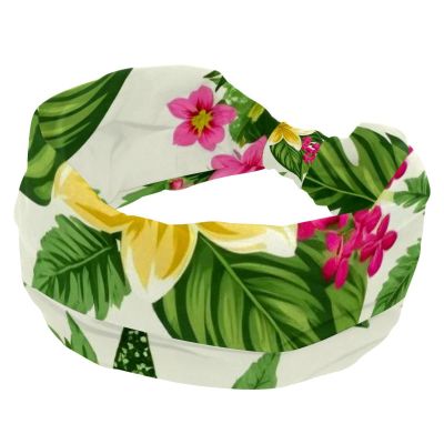 1 Pack Headbands for Women Non Slip Elastic Sports Hair Bands for Women, Soft Cloth Headband for Workout Yoga Fashion Hair Accessories,Colorful Art Leaves
