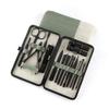 ZUIAI Nail Clipper Set 16 Pieces Nail Clippers Nail Clippers Black Pedicure Cutters Manicure Tools view 1