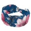 1 Pack Wide Headbands For Women Elastic Headband Leaf Art Head Bands Women's Hair Band Turban Workout Soft Sweat Hairband Accessories view 1