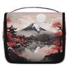 DXTKWL Toiletry Bag for Women Men, Japanses Fuji Moutain Cherry Blossom Waterproof Travel Toiletry Bags with Hanging Hook, Portable Wash Makeup Cosmetic Bag view 1