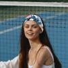 1 Pack Colored Pineapple Elastic Soft Fabric Non-Slip Women's Fashion Headbands - Soft, Wide, and Stylish for All Occasions view 2