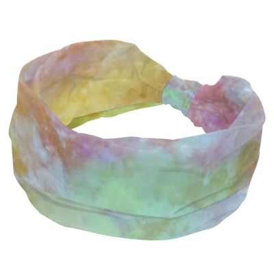 1 Pack Tie Dyeing Art Elastic Soft Fabric Non-Slip Women's Fashion Headbands - Soft, Wide, and Stylish for All Occasions