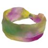 1 Pack Tie Dyeing Art Elastic Soft Fabric Non-Slip Women's Fashion Headbands - Soft, Wide, and Stylish for All Occasions view 1